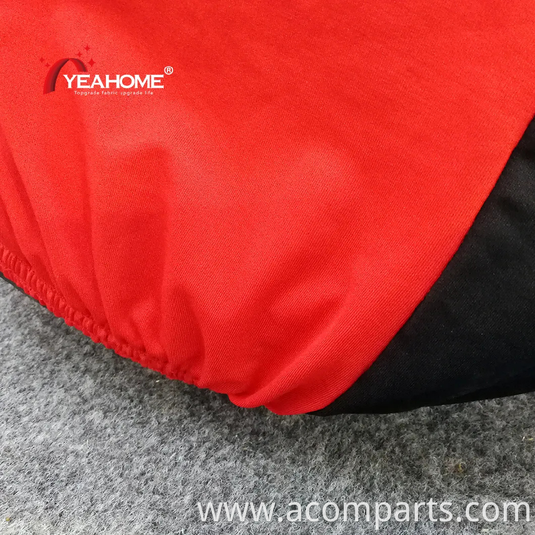 Super Soft Red Black Indoor Motorcycle Cover Dust-Proof Motorbike Cover